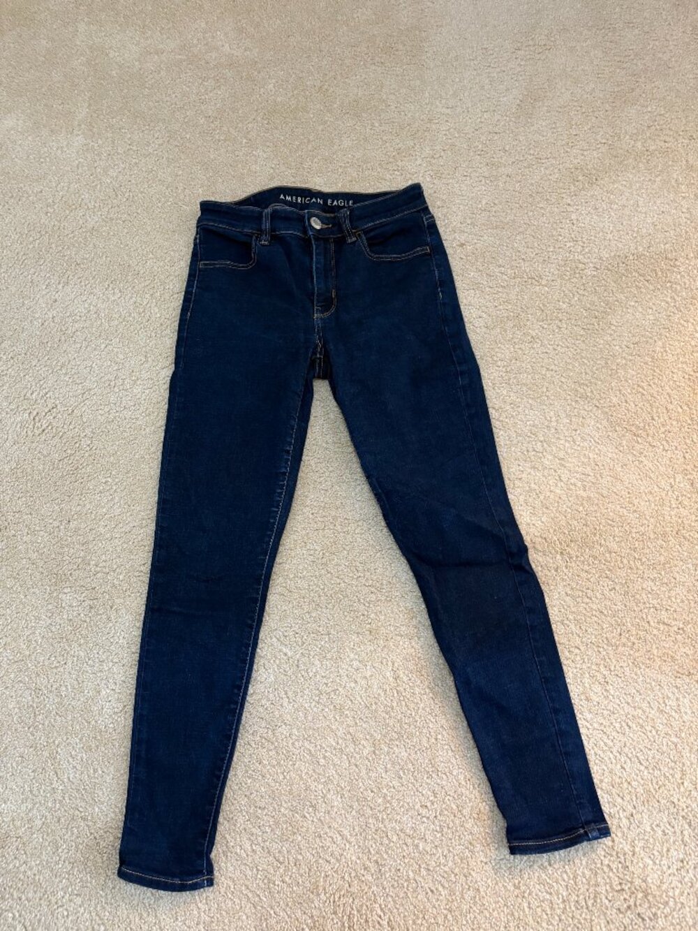 American Eagle Super Stretch Skinny Jeans Women’s Size 4 Short Dark Wash